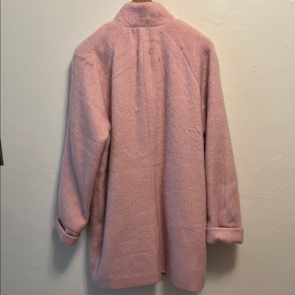 Appleseed's Pink Mohair Jacket Cozy Wool-Blend - Picture 4 of 9